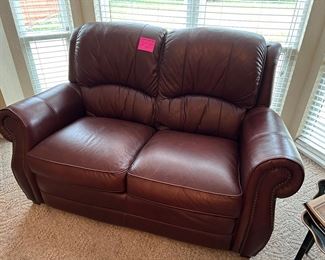 Pleather Loveseat, nice!