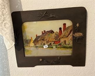 Pair of antique wall art