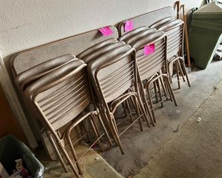 Vintage card tables and chairs