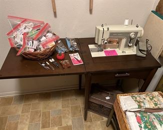 Kenmore Sewing machine and notions