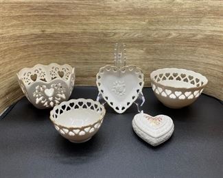 Lenox Heart Accessory Lot