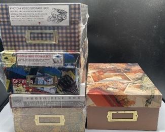 Set of Four Photo Boxes