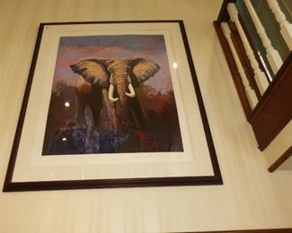 Mark King Serigraph "Lone Tusker"