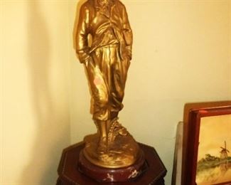 19th Century Gold Gilt Whistler French Sculpture