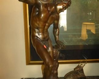 "Dancing Faun with Cymbals" - 19th Century Bronze -Isaak Duchemin after Massimiliano Soldani Benzi (Italian, 1656-1740) - Stunning!