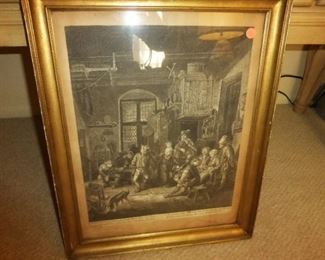 18th Century Adriaen Von Osted Print