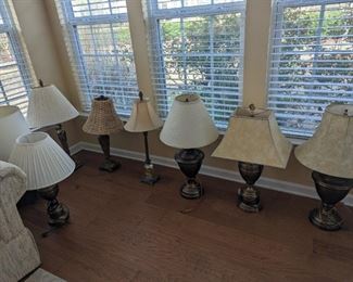 This is just some of the lamps...we have more than this!