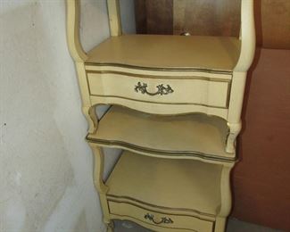 Pair vintage formica-top nightstands