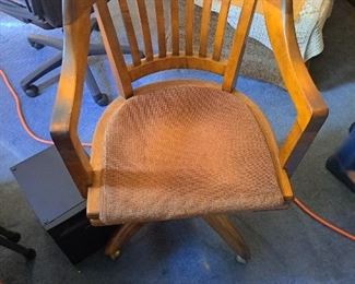 Wood office chair 
