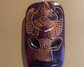 Wood carved African Style mask