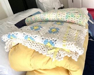 Hand crochet (knitted) Baby blankets