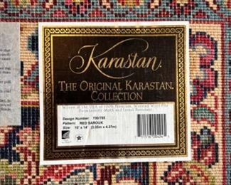 Karastan Red Sarouk 10' x 14'