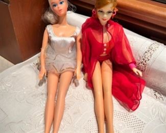 1970s Ballerina Barbie and vintage "Ravishing in Rouge" Barbie
