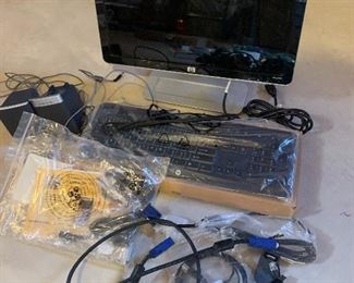 HP Monitor, Computer Components, Mouse, Keyboard