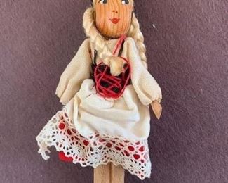 Vintage Wooden Doll