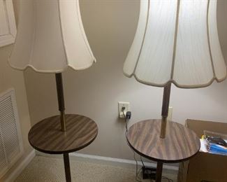 MCM Lamp Table Brass Laminate