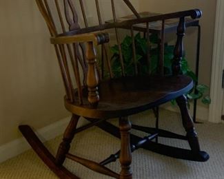 Antique Windsor Rocking Chair
