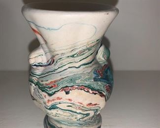 AS Groff Raku Swirl Mini Vase 