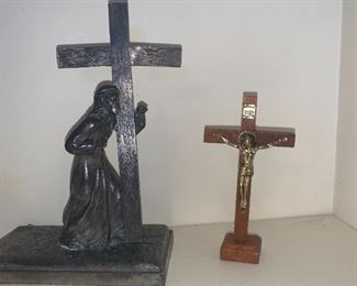 Devotional Christian Figurines Crucifix, Jesus