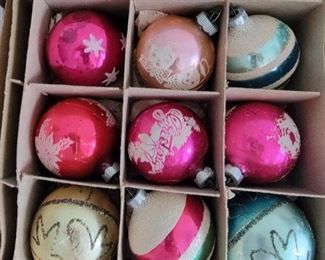 Shiny Brite ornaments 