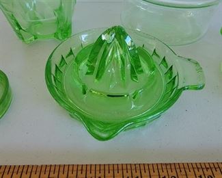 Green Uranium glass
