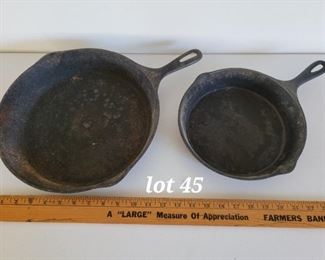 Cast iron skillets