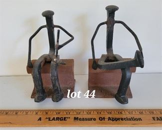 Railway salvage bookends 