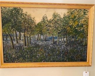 Bluebonnets.  Painted about 100 years ago.
