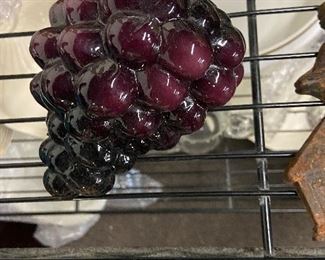 Glass grapes. 