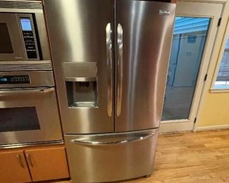stainless french door refrigerator (. bring help and cap for water line, we do NOT move appliances)