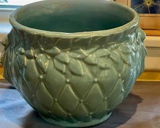 McCoy turquoise diamond quilted jardinaire