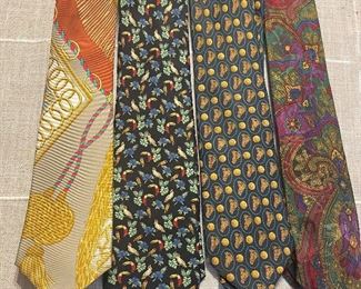 Hermes, Polo and Gucci ties