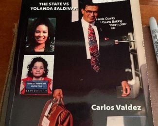 autographed Selena trial book by Carlos Valdez
