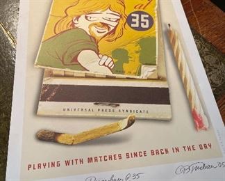 Doonesbury signed limited edition poster