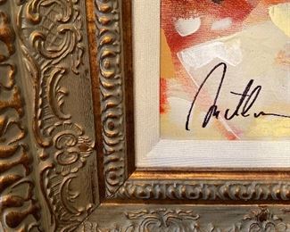 Violin Sonata II by Ukrainian Artist Anatoly Metlan - Framed Size 28 1/2” x 38 1/2” - Appraised value $2,790