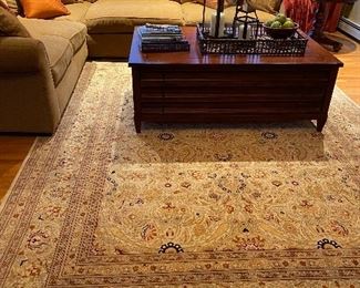 Persian Rug - 8’ x 10 1/2’ purchased at Safavieh in Danbury.  Safavieh American Home Map Coffee Table