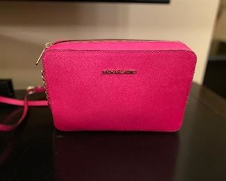 Michael Kors Raspberry Cross Body Bag - New