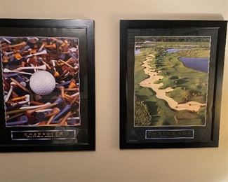 Pair of Framed Golfing Posters - “Character” and “Challenge”
25” x 31”