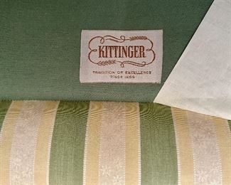 Kittinger Mahogany Colonial Williamsburg Camelback Sofa with matching pillows.  