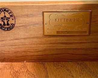 Kittnger Badge inside each Side Table.  You cannot go wrong with Kittinger!