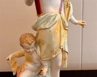 2nd of 2 Antique KPM 12"Porcelain  Figurine in pristine condition.
