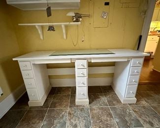 Great custom made sewing station. Would be great Childs desk. 