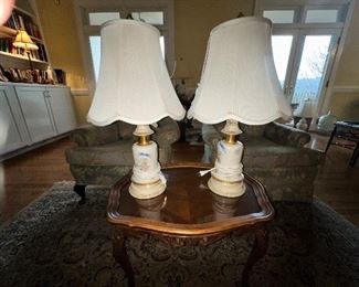 Nice pair of bedroom lamps. 
