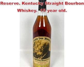 Lot 21 Pappy Van Winkle Family Reserve. Kentucky Straight Bourbon Whiskey. 15 year old. 