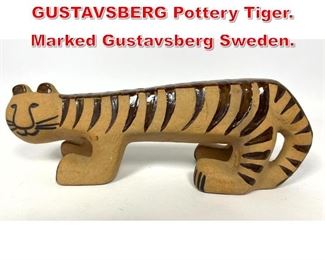 Lot 30 LISA LARSON for GUSTAVSBERG Pottery Tiger. Marked Gustavsberg Sweden.