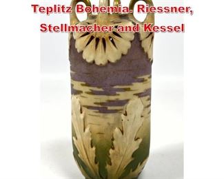 Lot 55 RSTK Amphora Vase. Turn Teplitz Bohemia. Riessner, Stellmacher and Kessel