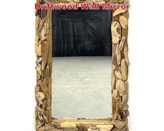 Lot 131 Decorative Assembled Driftwood Wall Mirror