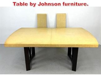 Lot 152 Paul Frankl Cork Top Dining Table by Johnson furniture. 