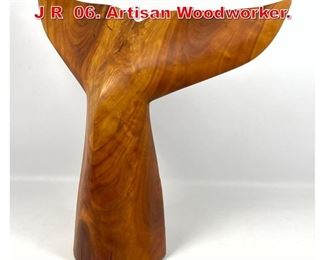 Lot 191 Whale tail sculpture signed J R 06. Artisan Woodworker.