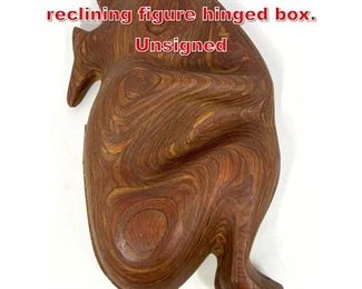 Lot 227 Robert Hargrave plywood reclining figure hinged box. Unsigned